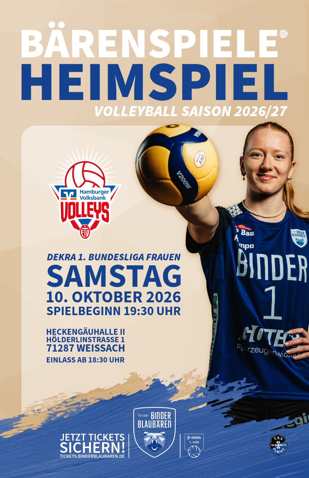 Erstes Spiel der Saison 2026/2027 - Heimspiel gegen des ETV Hamburg!
